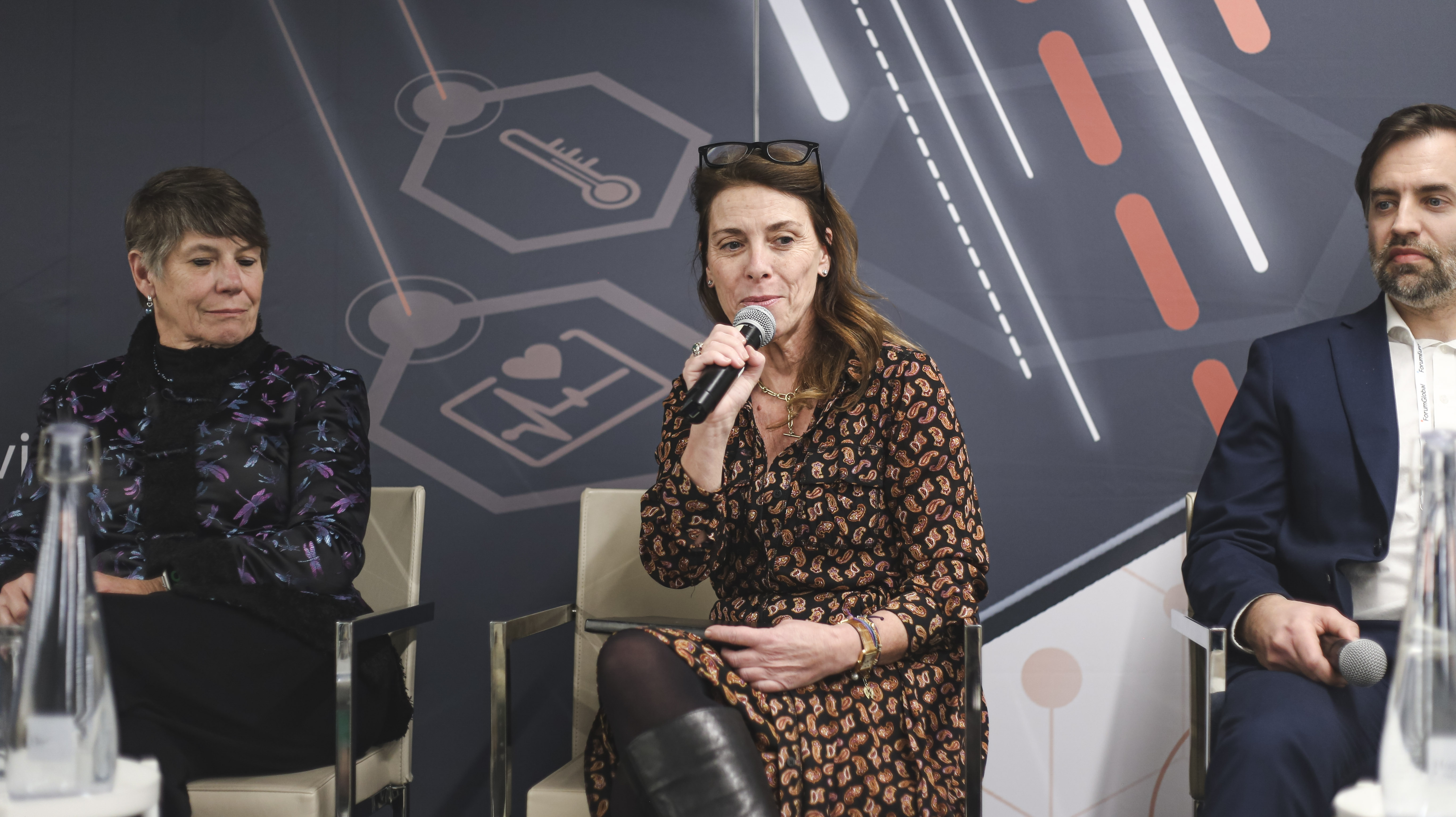 Isabelle Mauro, Director General of GSOA, on stage at the Americas Direct-to-Device Policy Forum 2025. 