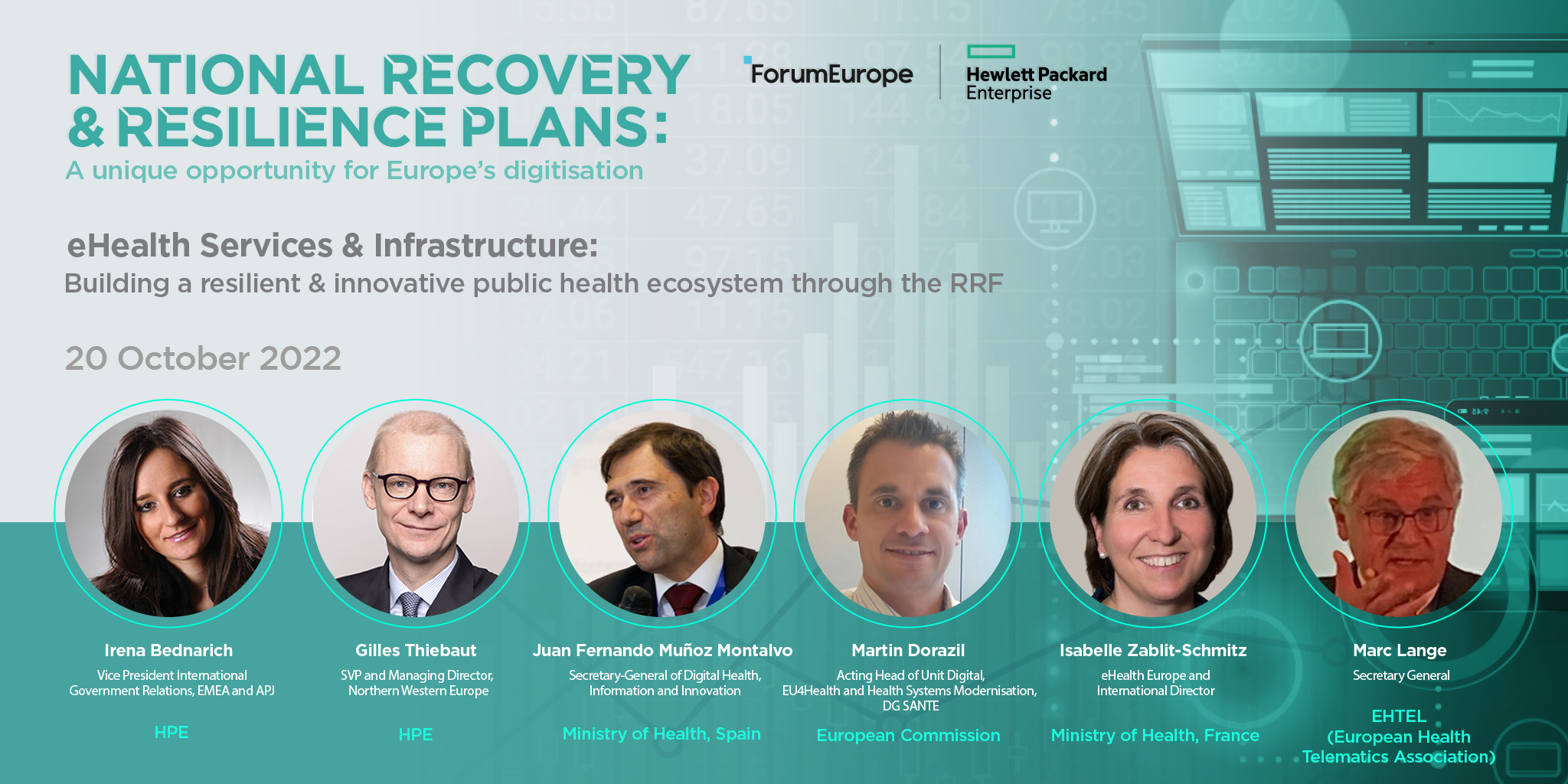HPE Healthcare 20 Oct - Speakers