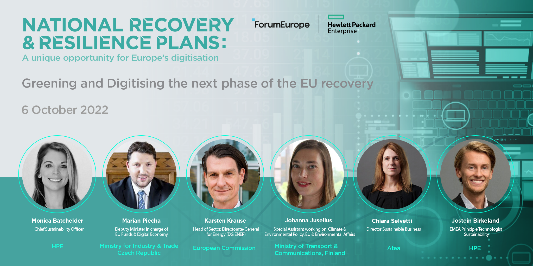 HPE Sustainability 6 Oct - Speakers