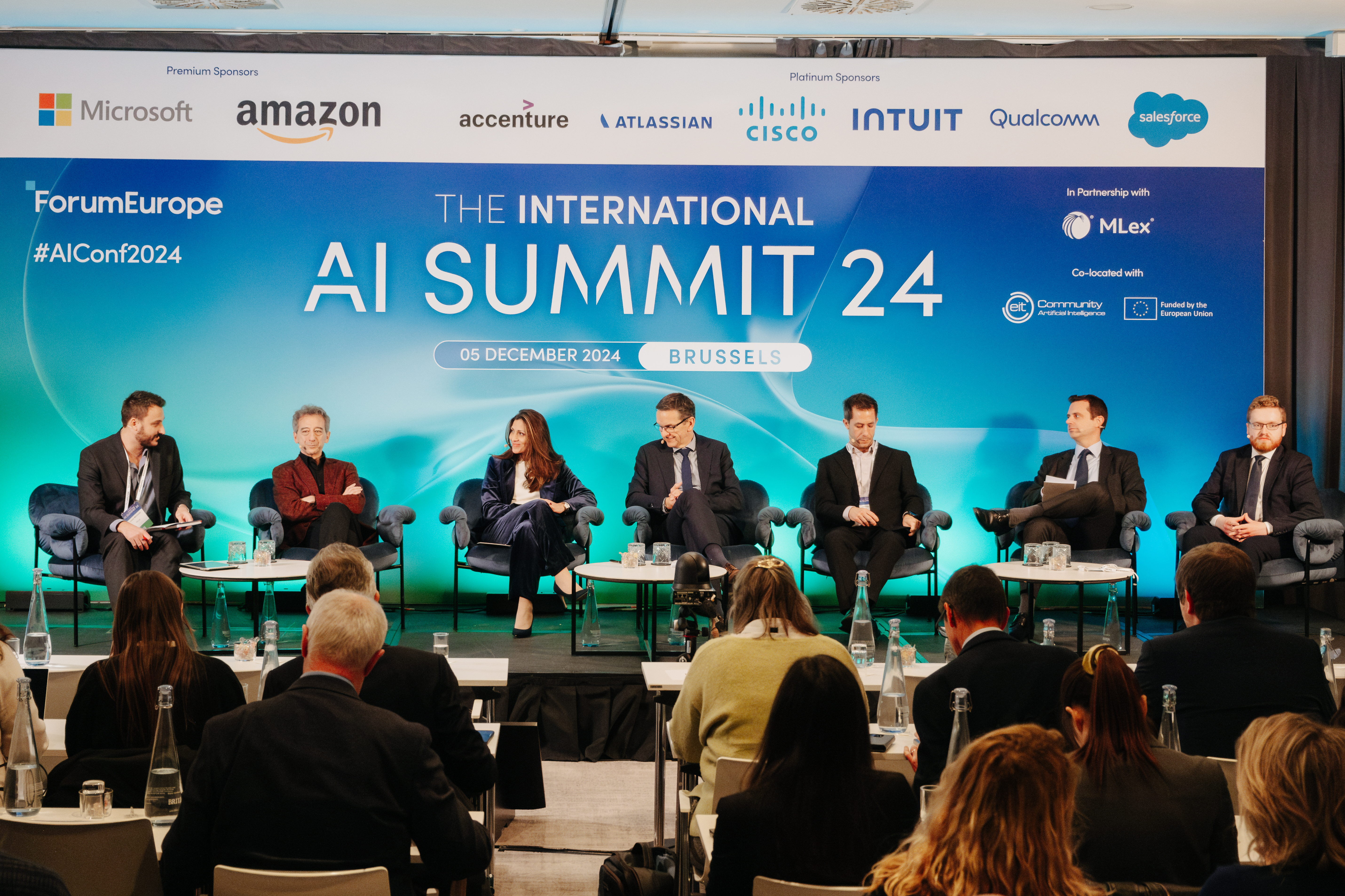 Panel Discussion: 'The EU AI Act and Global Alignment on AI Regulatory Efforts' at the International AI Summit 2024. 