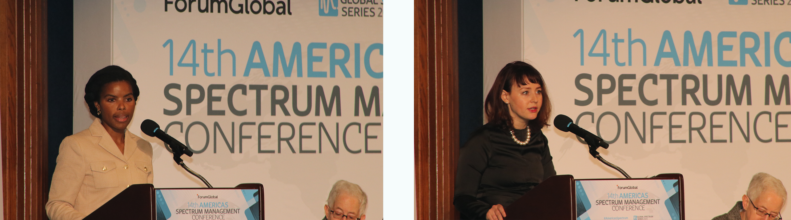 Top left: Olivia Trusty, Commissioner, FCC. Top Right: Arielle Roth, Assistant Secretary of Commerce for Communications and Information & Administrator of the NTIA. 