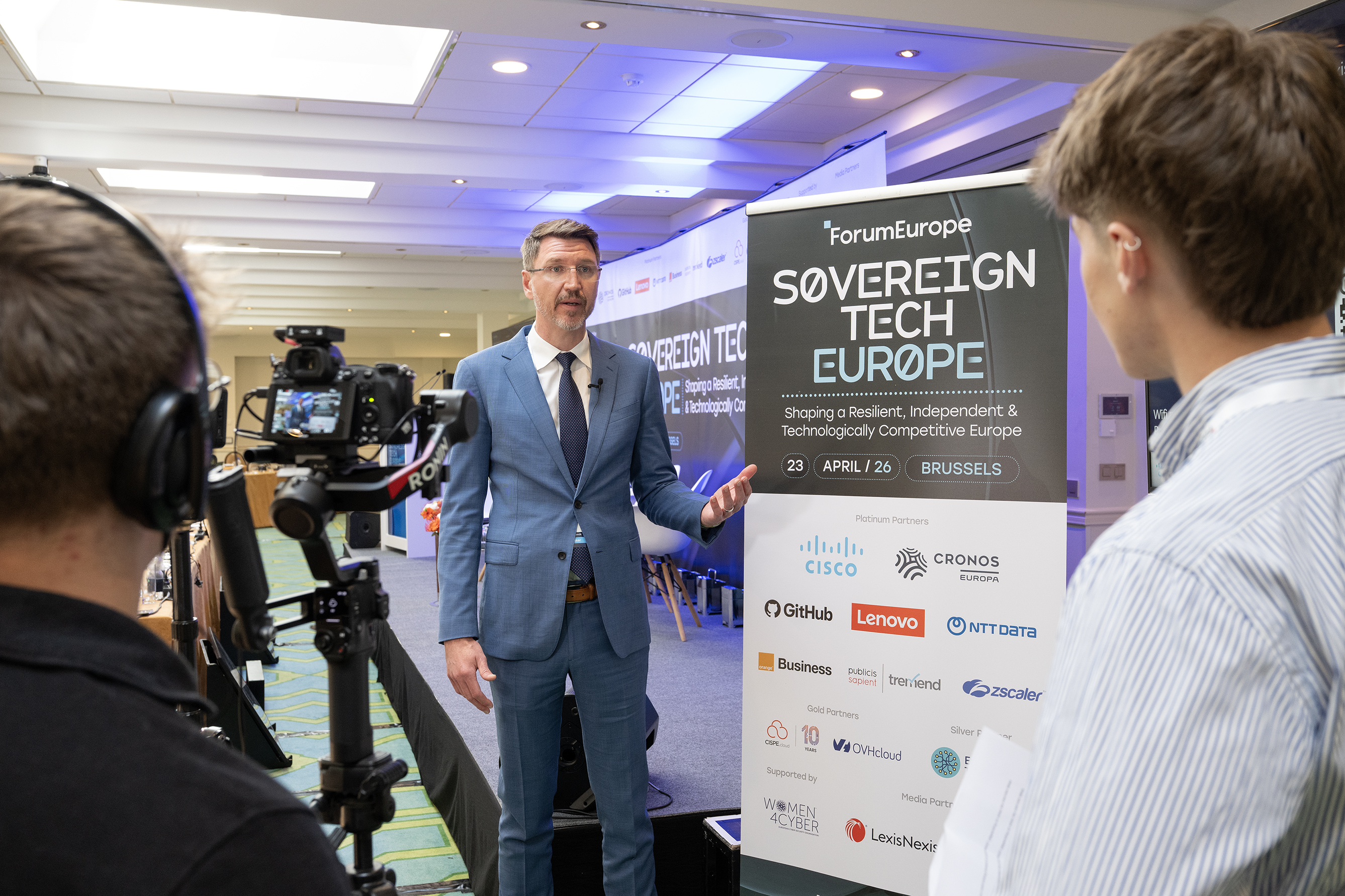 Matt Dobrodziej, Lenovo, films an interview at the event