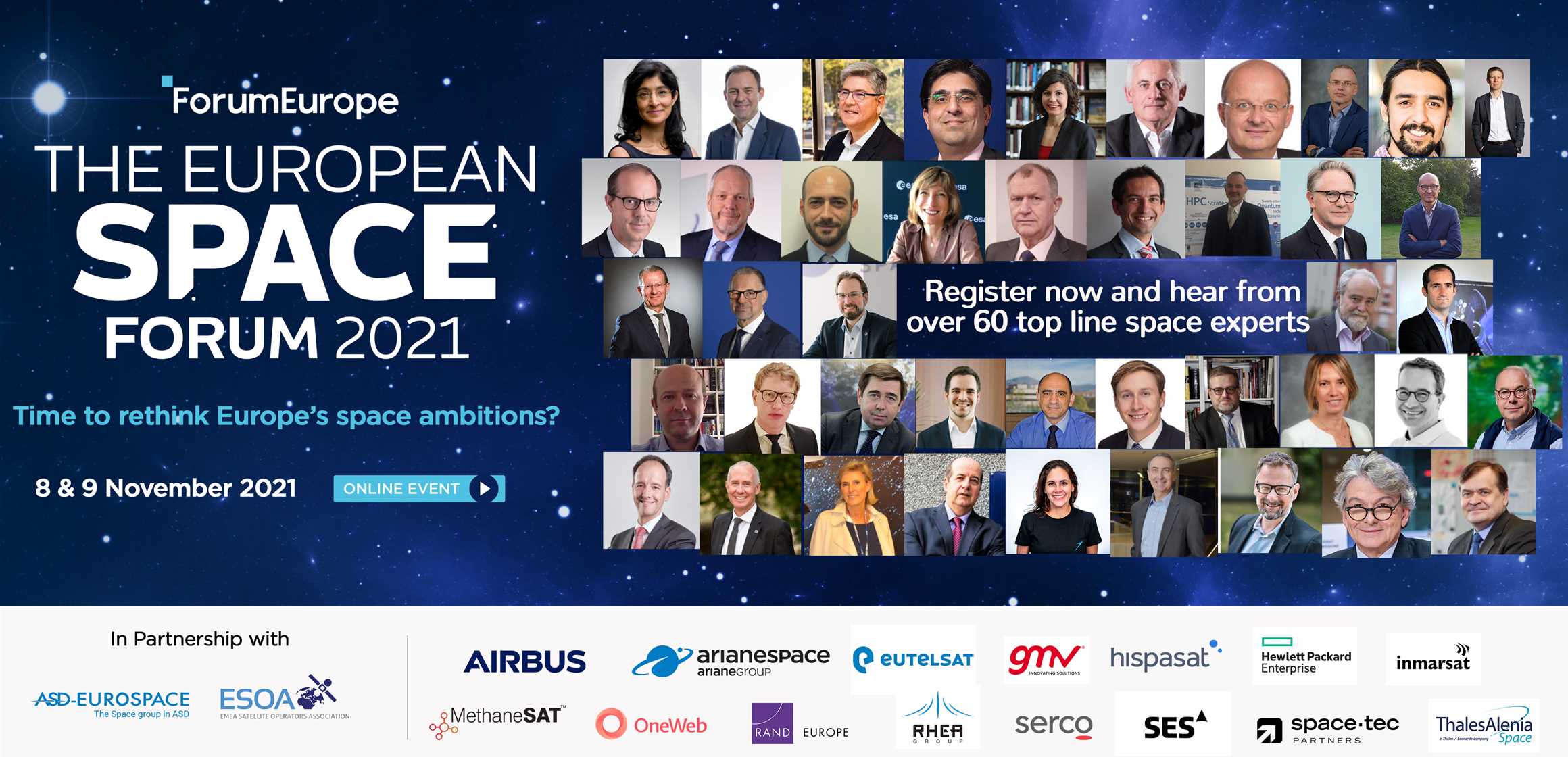 Don't miss the inaugural European Space Forum next week! | News | Forum ...